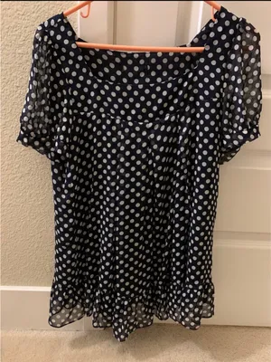 3 for $15! Polka Dot Blouse M Size M thumbnail 1