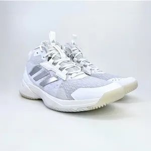 adidas Crazyflight 6 Mid Womens 8.5 Indoor Volleyball Shoes White Silver HP7030 thumbnail 5