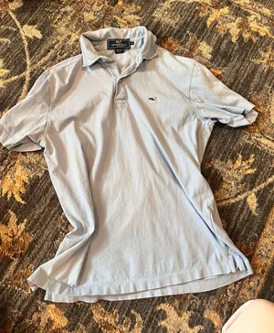 Vineyard vines men’s light blue polo shirt s thumbnail 1