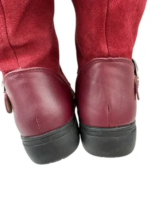 Alegria Kris Boots Womens Size 36/5-5.5 Red Leather Mid Calf Comfort Fall Winter thumbnail 7