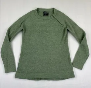 Abercrombie Fitch Sweater‎ Womens S Green Comfort Knit Crewneck Pullover thumbnail 1