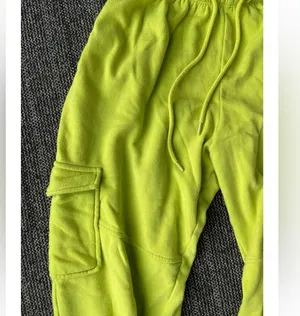 Lime green sweatpants thumbnail 2