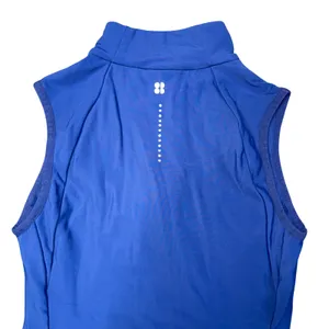 Sweaty‎ Betty Quilted Running Vest Womens XS Blue Excellent Full Zip Puffer Vest thumbnail 4