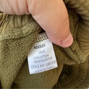Roolee Women’s Green Cozy Joggers Sweatpants Size Medium‎ thumbnail 7