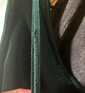 “Vintage” Victoria’s Secret emerald green velvet mini dress thumbnail 4