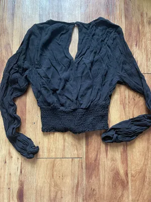 Hollister Black Lace Long Sleeve Shirt thumbnail 2