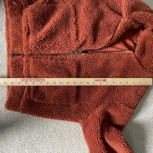 Urban Outfitter Teddy Bear Jacket Coat Burnt Orange Sherpa Full-Zip Womens Small thumbnail 10
