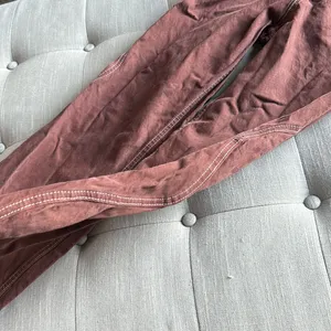 Zara Reddish Brown Thick Denim‎ Wide Leg Jeans thumbnail 5
