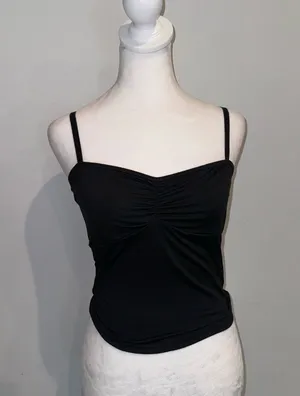 White Fox Black Tank Top thumbnail 1