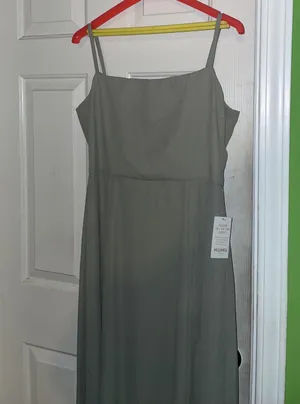 Show Me Your Mumu Lauren Tie Maxi Dress in Deep Sage Chiffon $148 NWT XXL thumbnail 7