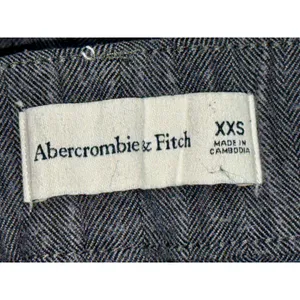 Abercrombie & Fitch Gray Black Pleated Wide Leg Dress Pants Trousers Womens 2XS thumbnail 3