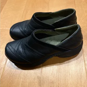 Merrell Encore Eclipse slip on shoes clogs sz 7 black leather thumbnail 3