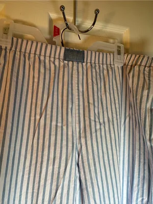 Victorias Secret Blue and White Vertical Stripe‎ Pajama Pants thumbnail 3