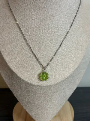 Handmade Silver Four Leaf Clover Necklace thumbnail 1
