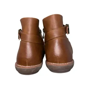 VEPOSE Brown Women's Ankle Boot With‎ Buckle Rubber Outsole 7.5 thumbnail 4