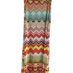 Maxi Skirt Multicolor Zigzag Size Medium Gold thumbnail 5
