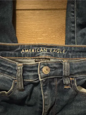 American Eagle Outfitters Women's Medium Blue Skinny Jeans thumbnail 2