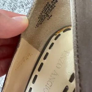 Enzo Angiolini Cute brown kitten heels with bow detail thumbnail 6