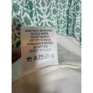 Tuckernuck Ro’s Garden Elizabeth Green & White Floral Dress Cotton Mini Sz S thumbnail 6