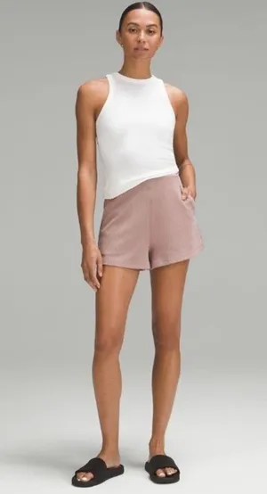Lululemon Ribbed Softstreme High Rise Short Twilight Rose 8 NWT thumbnail 10