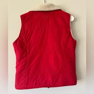 American Eagle Shelter Series Red Vest Sherpa Lined Size Medium Athleisure thumbnail 7