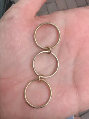 Elegant Gold Triple-Band Knot Ring - Gold thumbnail 3