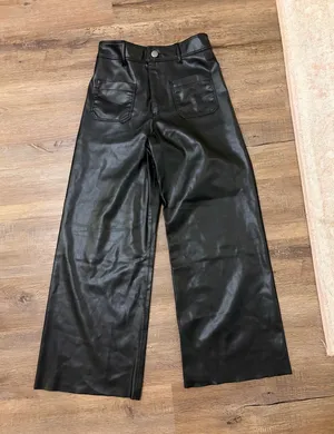 ZARA Marine Leather Pants  thumbnail 1