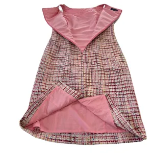 Talbots Pink Ribbon Tweed Sleeveless Shift‎ Dress Size 2 Office Preppy thumbnail 9