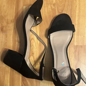 a new day Black Block Heel Sandals size 10 thumbnail 1