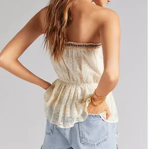 Anthropologie x Verb Ivory Strapless Lace Top NWOT thumbnail 2