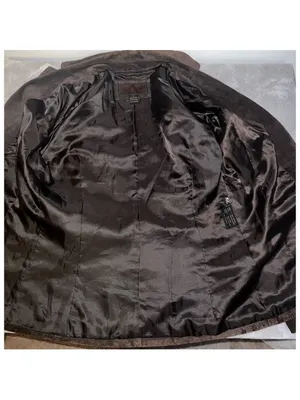 Dark Chocolate Suede 100% Genuine Leather Blazer 10 Espresso thumbnail 10