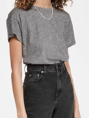 Madewell Organic Cotton Gray Slub T-shirt Size Large thumbnail 1
