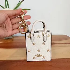 NWT Coach‎ North/South Mini Tote Bag Charm With Star Print thumbnail 2