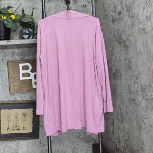 NWT State Of Day Womens Knit Cardigan Open Front Lounge Mauve Orchid Purple L thumbnail 3