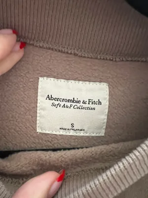 Abercrombie Tan Cropped Crew Neck thumbnail 2