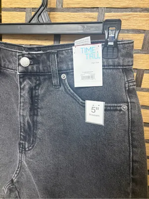 Time and tru black jean shorts size 4 thumbnail 3