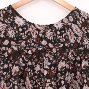 Ellos Floral Tiered Chiffon Dress‎ Size 14 Cottage Fairy Grunge Boho Romantic thumbnail 3