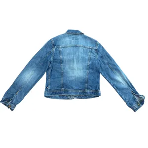 Polo Jeans Co Ralph Lauren Denim Jacket Womens L Blue Vintage y2k Trucker Flap thumbnail 5
