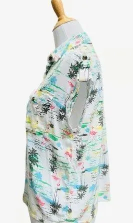 SO women’s small Hawaiian short sleeve button shirt thumbnail 3