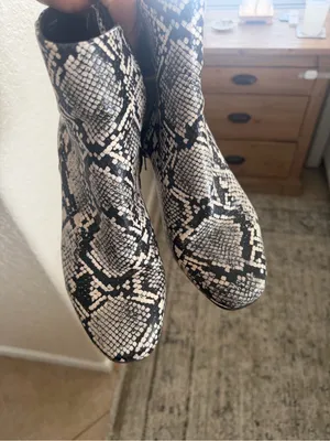 AK Anne Klein snake print bootie thumbnail 2