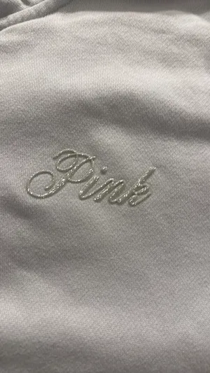 PINK Zip-Up Victoria's Secret Hoodie Light Blue thumbnail 4