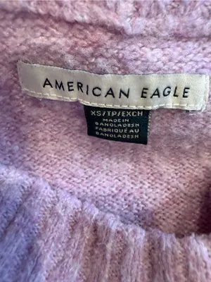 American Eagle Outfitters Lavender Crewneck Sweater thumbnail 4