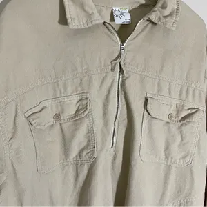 Aerie Offline Corduroy Quarter Zip Shacket thumbnail 5