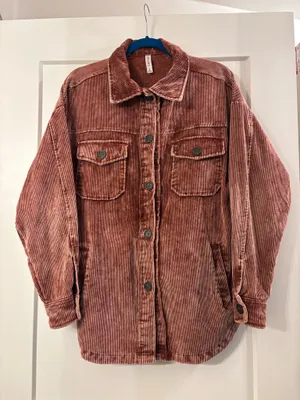 Zenana Outfitters Corduroy Shacket thumbnail 1