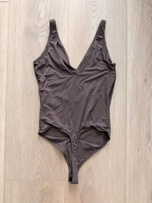 Forever 21 Brown Plunge Thong Bodysuit thumbnail 2