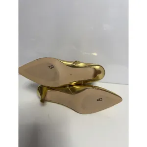 Dusty Gold Leather With Fur Inside Women's US Size 9 New thumbnail 6