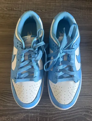 Womens Light Blue and White Low-Top Sneakers thumbnail 1