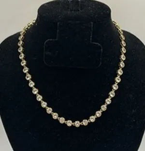CZ Bezel Set Tennis Chain Gold 6mm 18 Inch No Pass Womens Waterproof New thumbnail 1