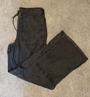 American Eagle Dark Brown Baggy Wide Leg Pants Size 10 thumbnail 1