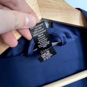 Victoria's Secret blue satin feel robe lingerie women's XS/S pockets no belt‎ thumbnail 6